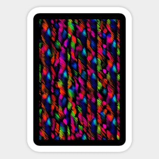 Neon pattern Sticker